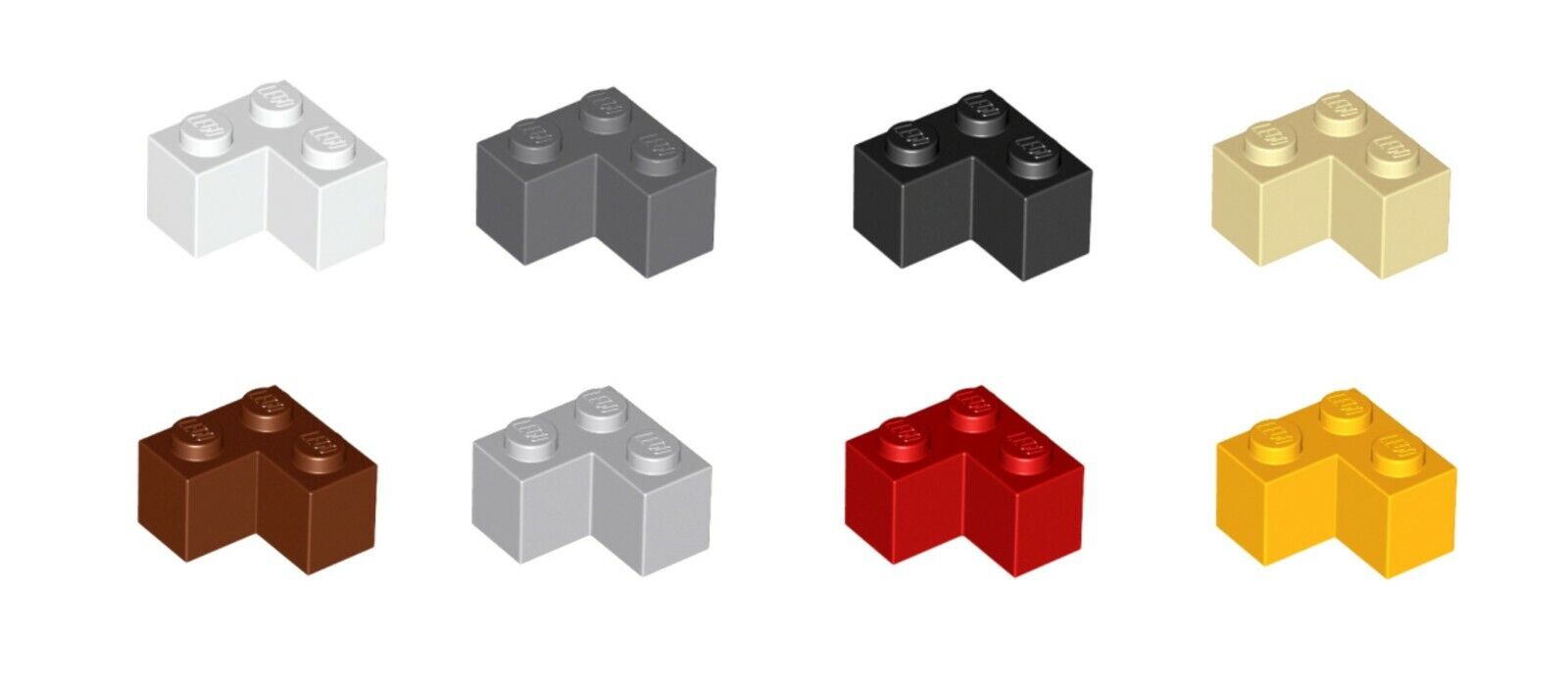 Lego Brick 2 x 2 Corner Lot Parts Pieces Building Blocks ALL COLORS
