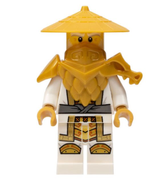 Lego Wu Sensei 71775 Crystallized without Flag Crystalized NINJAGO Minifigure
