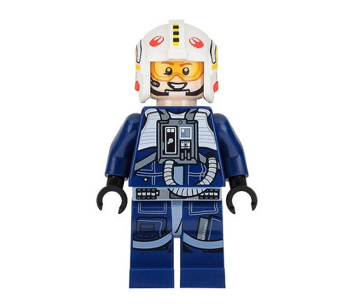 Lego Rebel Pilot Y-wing 75162 Dark Blue Jumpsuit Rogue One Star Wars Minifigure