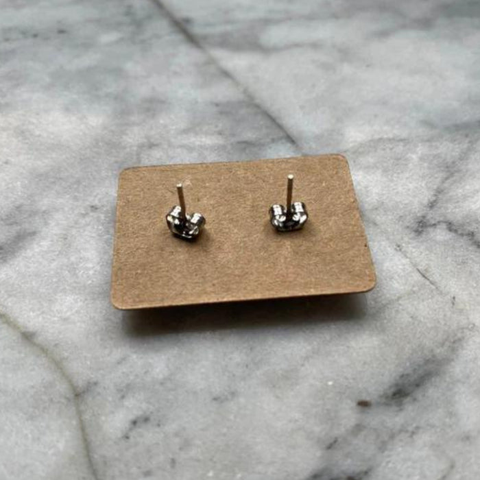 Brickohaulic 'You and Me' Square Stud Earrings Handmade with LEGO® Bricks Parts