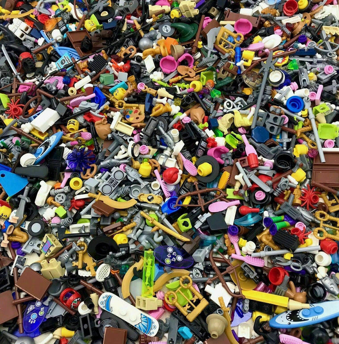 LEGO® Accessories Weapons Lot x50 Random Parts Tools Minifigure Bulk ALL THEMES