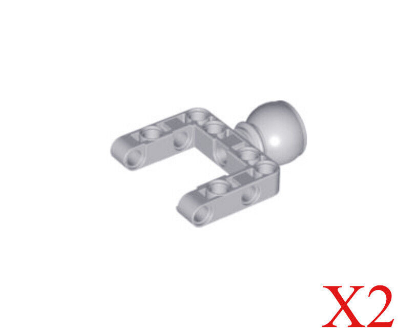 Lego Light Bluish Gray Technic Steering Ball Joint Open Pivot Frame Parts Lot X2