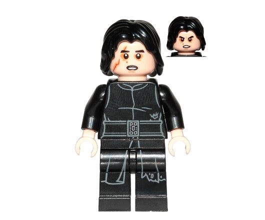 Lego Kylo Ren 75236 Tattered Robe Scar Episode 7 Star Wars Minifigure