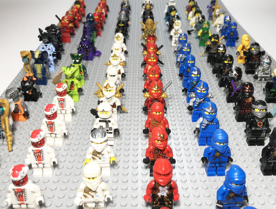 100% Genuine Lego Ninjago RANDOM Minifigures Lloyd Zane Cole Kai Jay -- Lot of 4