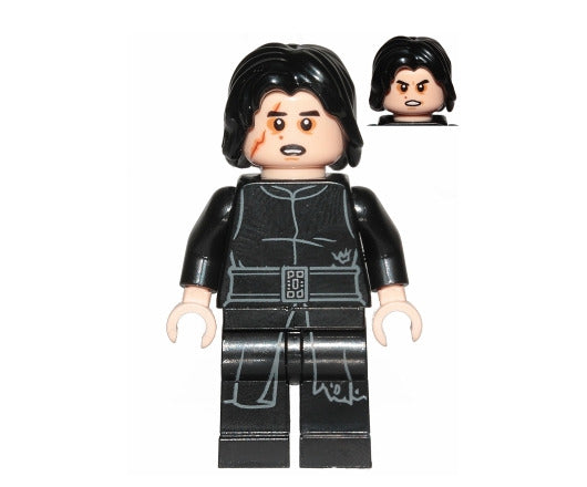 Lego Kylo Ren 75236 Tattered Robe Scar Episode 7 Star Wars Minifigure