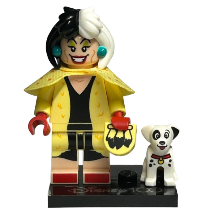 Lego Cruella de Vil & Dalmatian Puppy 71038 Collectible Disney 100 Minifigure