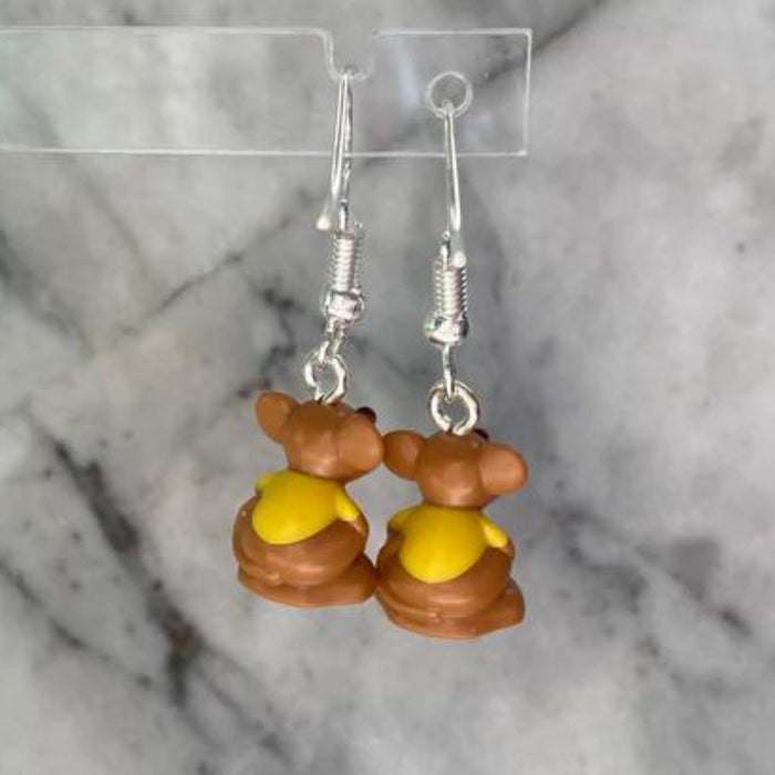 Brickohaulic Gus the Mouse Drop Earrings Handmade with LEGO® Bricks Parts