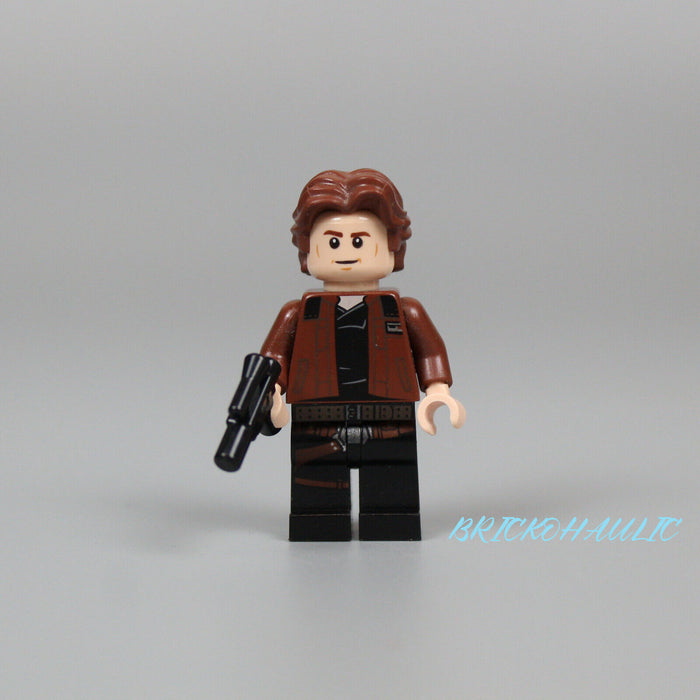 Lego Han Solo 75212 75512 Brown Jacket Black Shoulders Star Wars Solo Minifigure