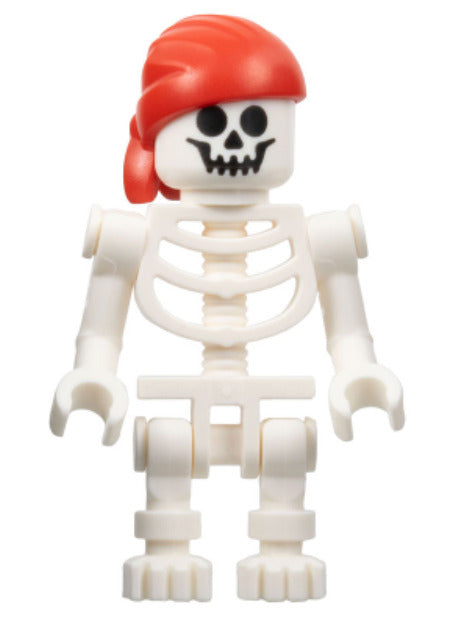 Lego Skeleton 10320 Red Bandana with Double Tail Grip Pirates IV Minifigure