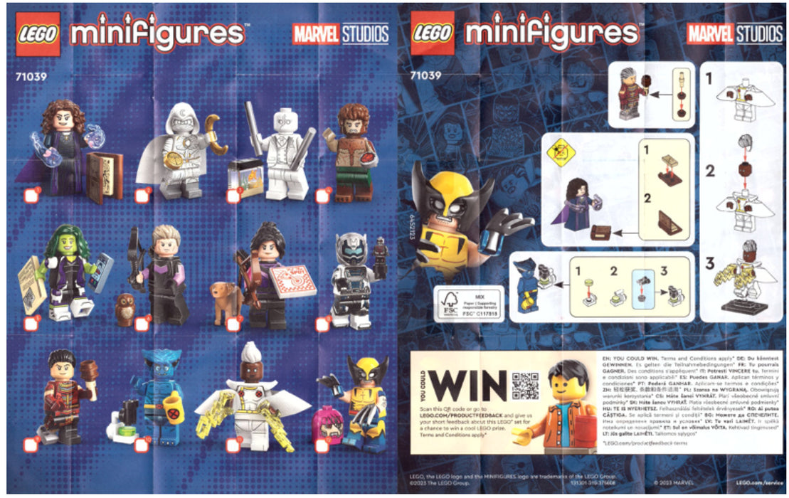 Lego Agatha Harkness 71039 Collectible Marvel Studios Series 2 Minifigure