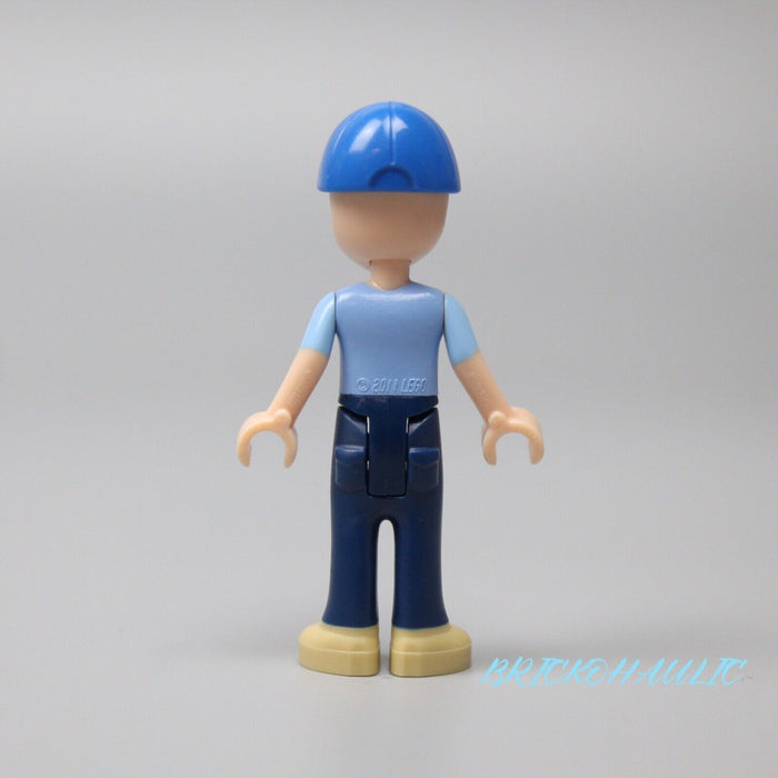 Lego Andrew 41056 Medium Blue Polo Shirt, Blue Cap Friends Minifigure