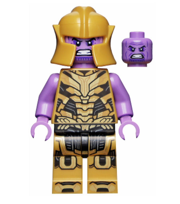 Lego Thanos 76237 Pearl Gold Armor Pearl Gold Helmet Super Heroes Minifigure