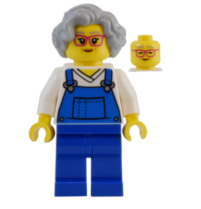 Lego Street Vendor 71799 Female Blue Overalls over Shirt NINJAGO Minifigure