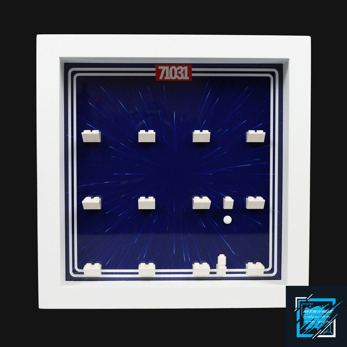 Brickohaulic White Display Frame Case for Marvel Studios Minifigures 71031