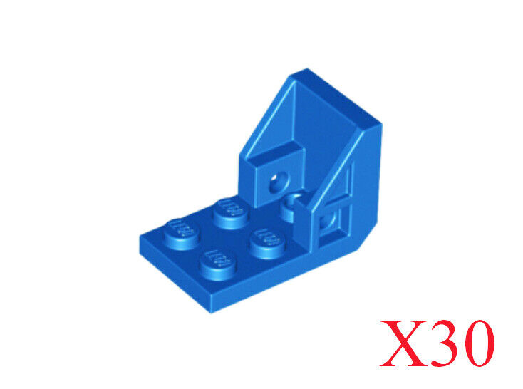 Lego Blue Bracket 3 x 2 - 2 x 2 (Space Seat) Parts Pieces Lot of 30