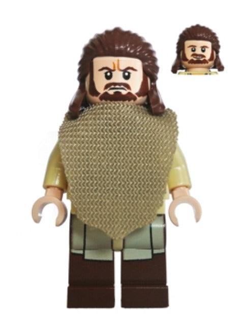 Lego Qui-Gon Jinn 75096 Poncho, Printed Legs Episode 1 Star Wars Minifigure