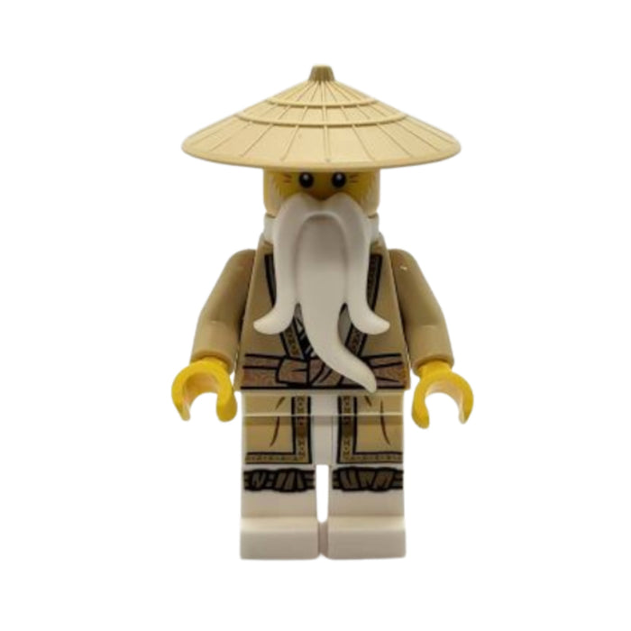 Lego Wu Sensei 112323 Legacy Tan Robe Braided Ponytail NINJAGO Minifigure