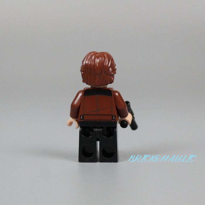 Lego Han Solo 75212 75512 Brown Jacket Black Shoulders Star Wars Solo Minifigure