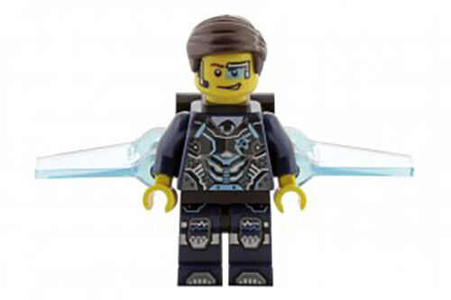 Lego Agent Curtis Bolt 70168 with Wings No Stickers Ultra Agents Minifigure