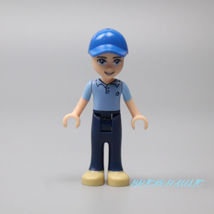 Lego Andrew 41056 Medium Blue Polo Shirt, Blue Cap Friends Minifigure