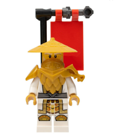 Lego Wu Sensei 71775 Crystallized with Flag Crystalized NINJAGO Minifigure